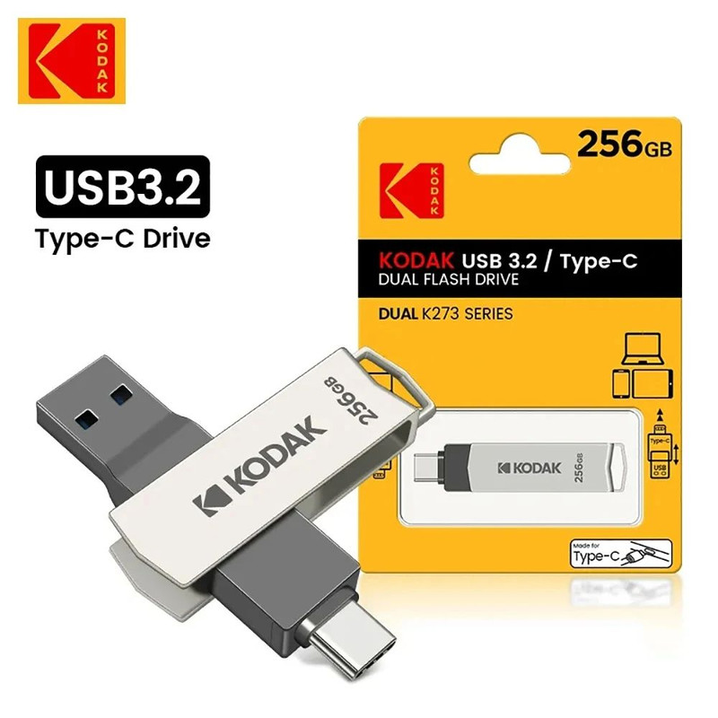 KODAK USB Type C Flash Drive  HighSpeed Dual Memory Stick For Smartphone  Laptop 0