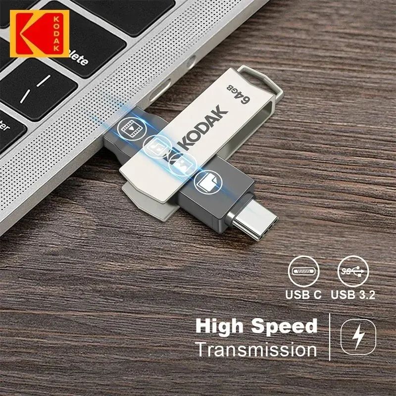 KODAK USB Type C Flash Drive  HighSpeed Dual Memory Stick For Smartphone  Laptop 3