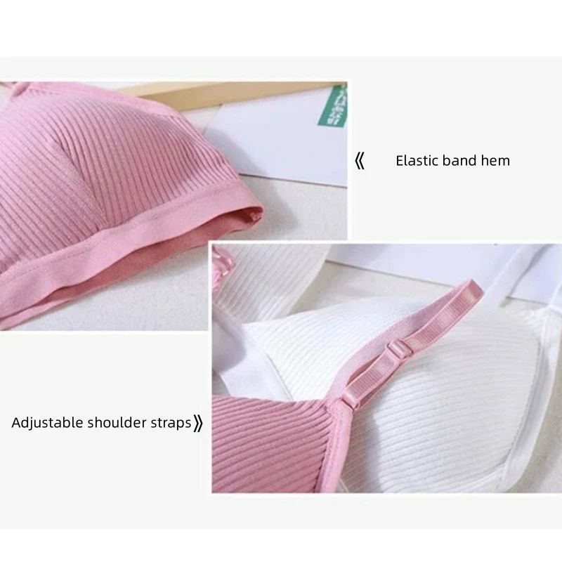 Women Sports Bra Triangle Cup Chest Wrapped Breathable Bra No Steel Rings Adjustable Shoulder Str 3