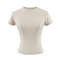 Slim Casual T Shirt Solid Short Sleeve Women Top HighQuality Fashion Trend 0
