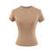 Slim Casual T Shirt Solid Short Sleeve Women Top HighQuality Fashion Trend 3