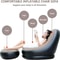Inflatable Foldable Recliner Lazy Couch Sofa With Stirrups Flocked Velvet Outdoor Sofa Bed Comforta 6