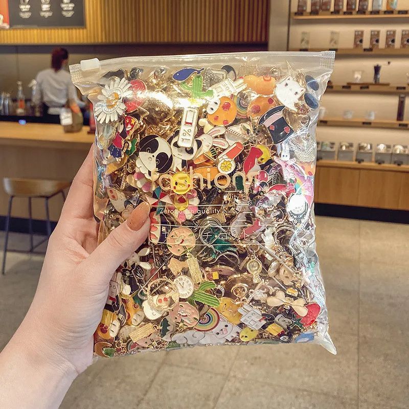 Cute Enamel Pin Badges Random Animal Plant Metal Brooches For Backpack Lapel Jewelry Women Kids 0