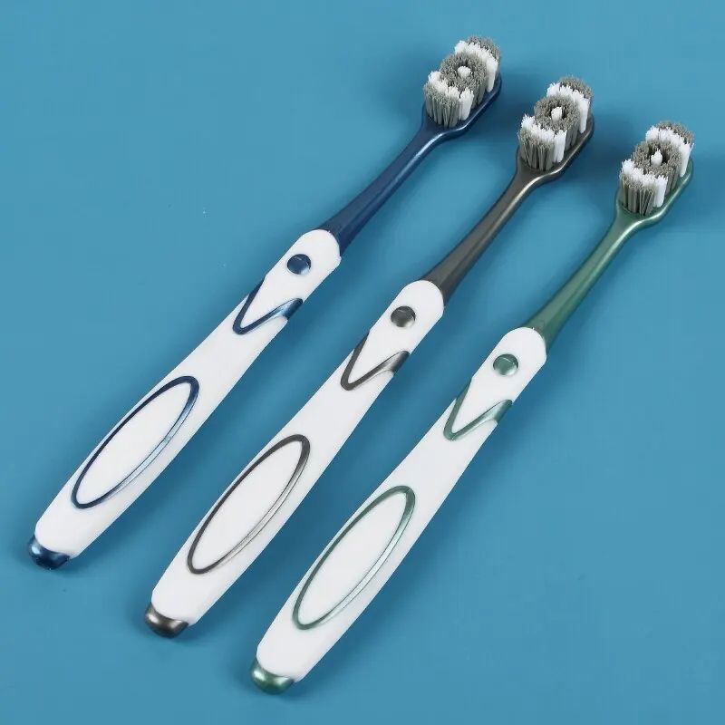 6Pack 360 Whole Mouth Clean Toothbrush For Adults MediumHard Bristles For Excellent Cleaning Effect 3