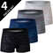 4Piece Men Fashion Print Mix And Match Underwear Comfortable Breathable Beach Shorts For Teenager 3
