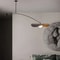 Nordic Novelty LED Long Arm Hat Chandelier Retro Hanging Lamp For Kitchen Island Bar Bedroom Study 1