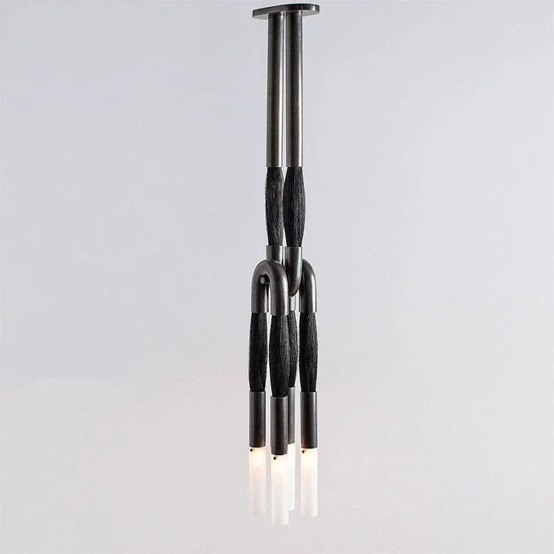 Nordic Vintage Horsehair Sconce Wall Lamp Designer Copper LED Wall Light For Bedroom Corridor Hotel 1