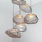 Modern Cloud Design Smoky Grey Glass Pendant Light Handcrafted Blown Glass Hanging Lamp For Living 1