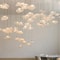 Modern Cloud Design Smoky Grey Glass Pendant Light Handcrafted Blown Glass Hanging Lamp For Living 5