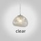 Modern Cloud Design Smoky Grey Glass Pendant Light Handcrafted Blown Glass Hanging Lamp For Living 7