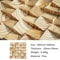 Modern 3D Wood Wall Art Handmade Mosaic Tile Acoustic Diffuser For Home Showroom Decoration 5