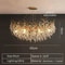 Luxury Gold Crystal LED Chandelier Elegant Ceiling Light For Living Room Dining Bedroom 6