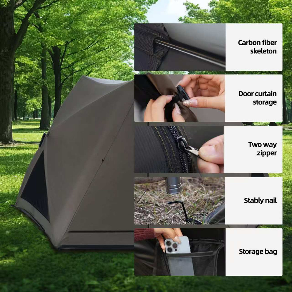 PopUp Sunshade Tent Waterproof Portable For Beach Park Camping Easy Setup In Seconds 4