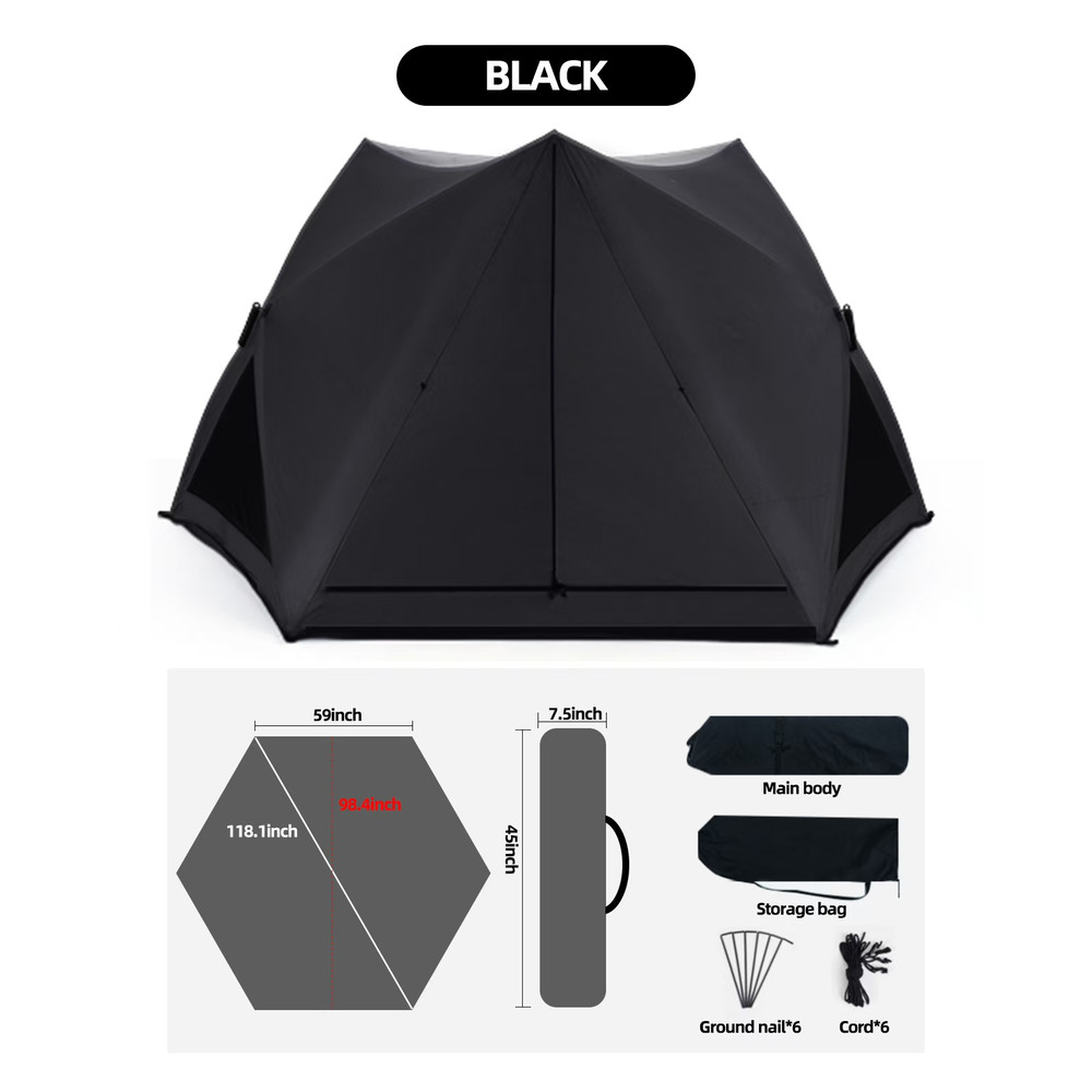 PopUp Sunshade Tent Waterproof Portable For Beach Park Camping Easy Setup In Seconds 7