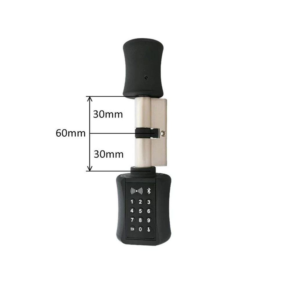 TTLock Bluetooth Smart Cylinder Lock WiFi Smart Security Lock APP Keypad Code RFID Card Keyless Ent 6