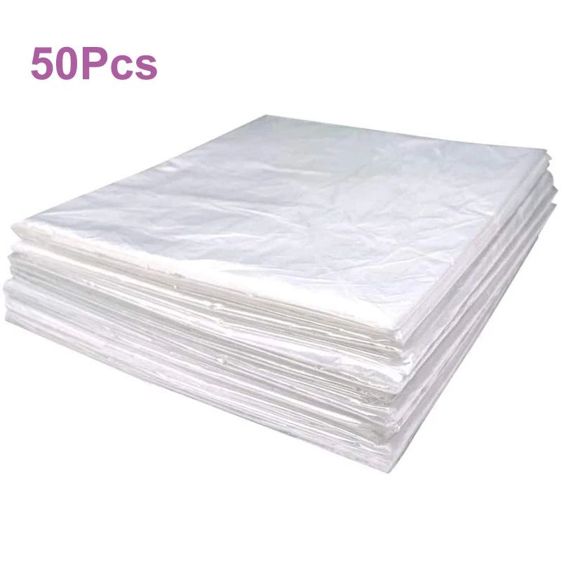 50 Pcs Disposable Infrared Sauna Blanket Bags PVC Plastic Sheeting For Body Wrap Spa Weight Loss T 6