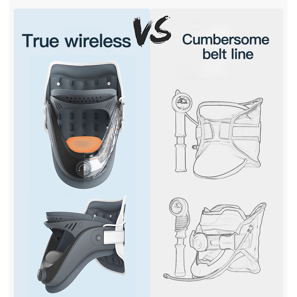 Inflatable Cervical Traction Device Neck Stretcher Posture Corrector With Adjustable Support For P 4