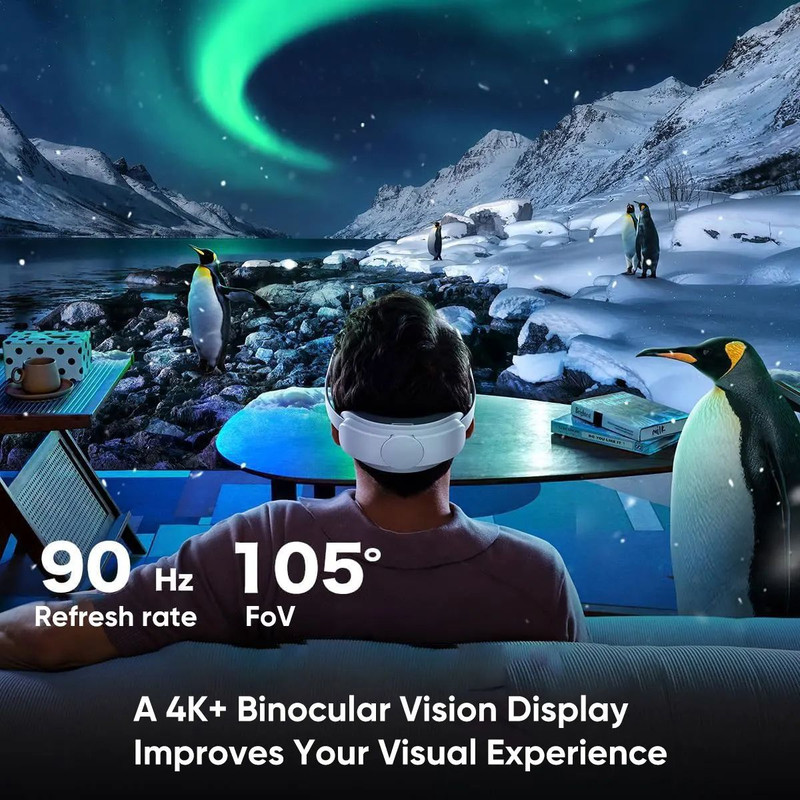 PICO 4 Ultra VR MR Headset Wireless Virtual Reality Glasses With 4K Display Snapdragon XR2 Gen 2 90 3