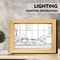 Decorative LED Light Painting USB Plug Dimmable Wall Artwork Table Lamp Wooden Photo Night Gift 5