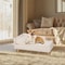 Elevated Pet Bed Sofa Nordic Pet Stool Bed With Cozy Pad Waterproof Pet Sofa Bed With Sturdy Wood L