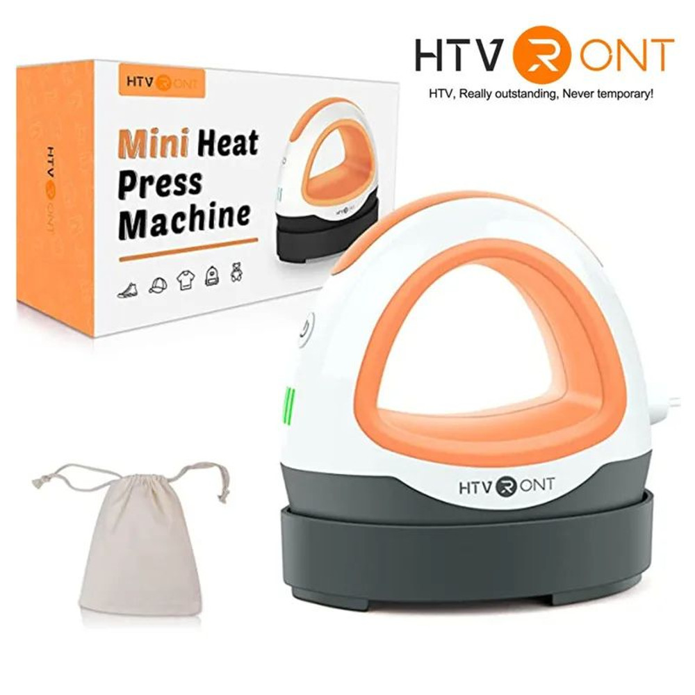 MINI Heat Press Machine Portable Easy Press Iron For HTV Vinyls Cricut DIY T Shirts Clothes Bags Ha 8