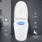 Heated Seat Smart OnePiece Toilet Automatic Flush Foot Sensor Blue Night Light 4