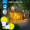 LED Bug Light Bulbs Outdoor 4 Pack A19 Yellow Bulbs For Porch Patio 600LM E26 Base 2