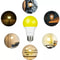 LED Bug Light Bulbs Outdoor 4 Pack A19 Yellow Bulbs For Porch Patio 600LM E26 Base 1