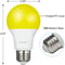 LED Bug Light Bulbs Outdoor 4 Pack A19 Yellow Bulbs For Porch Patio 600LM E26 Base 5