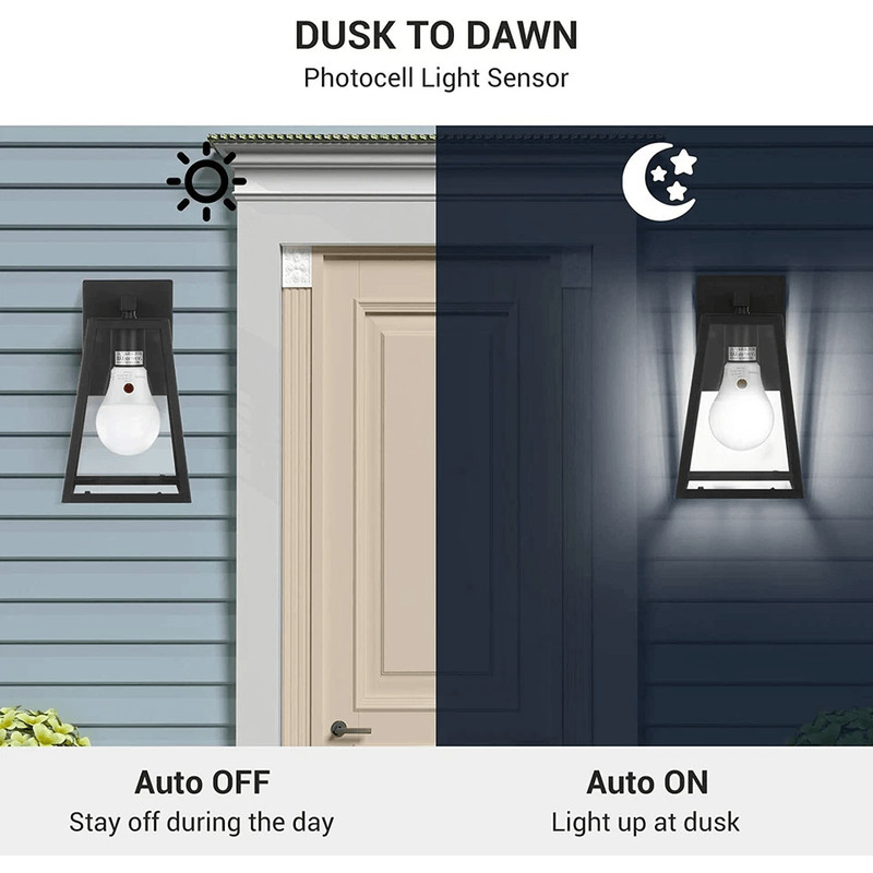 Automatic Dusk To Dawn LED Bulbs Super Bright Outdoor Sensor Lights Daylight UL Energy Star Lamp Re 4