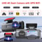 EACE 4K Dashcam With GPS WiFi 24H Parking Dual Lens 1080P Rearview Camera Night Vision Car Black B