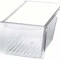 crisper pan bottom compatible with frigidaire kenmore refrigerator, clear replacement drawer