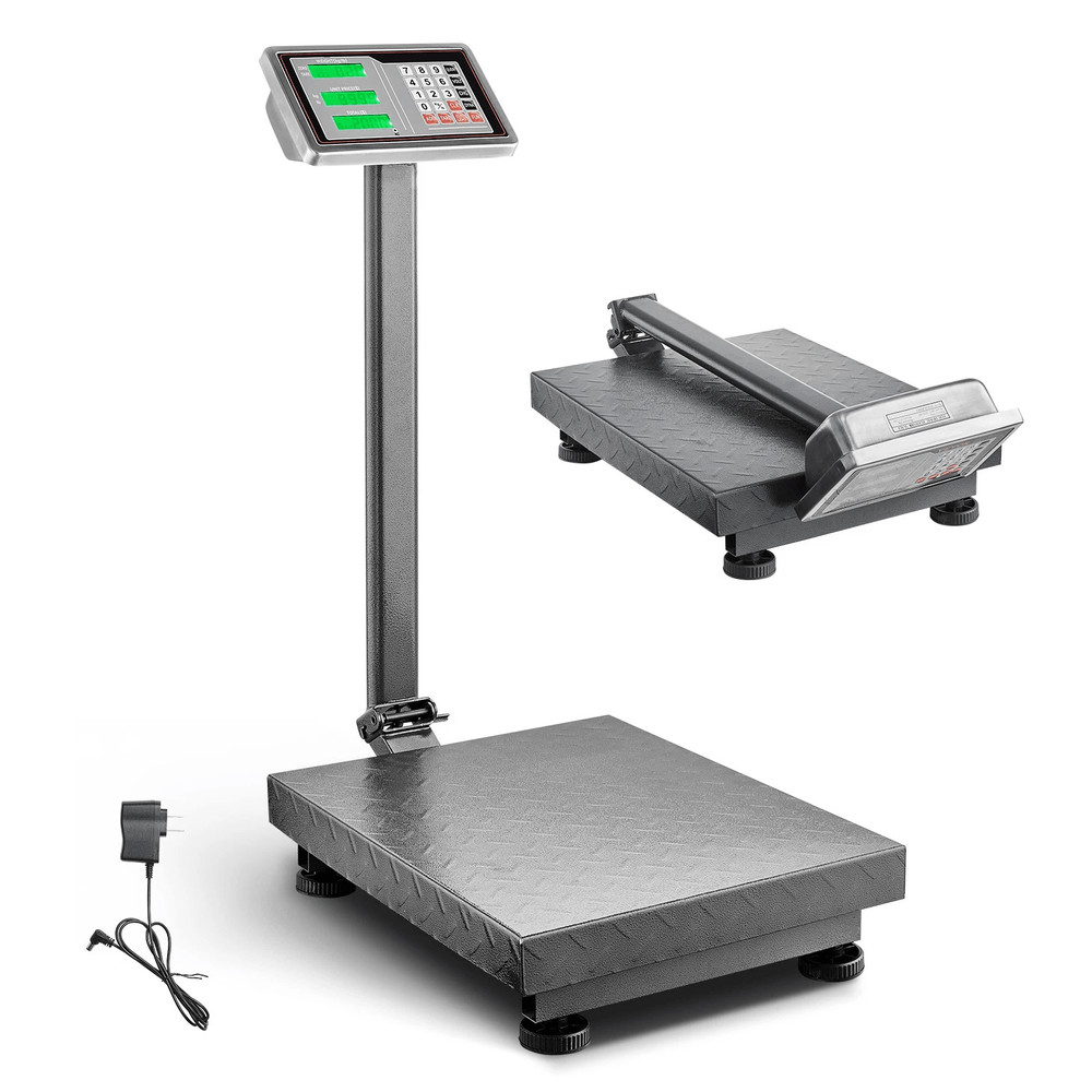 Digital Computing Floor Platform Scale ACDC Powered Shipping  Postal Scale 0