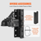 Adjustable Trailer Coupler Position Channel Bracket Kit Quick Release Hitch Coupler 4