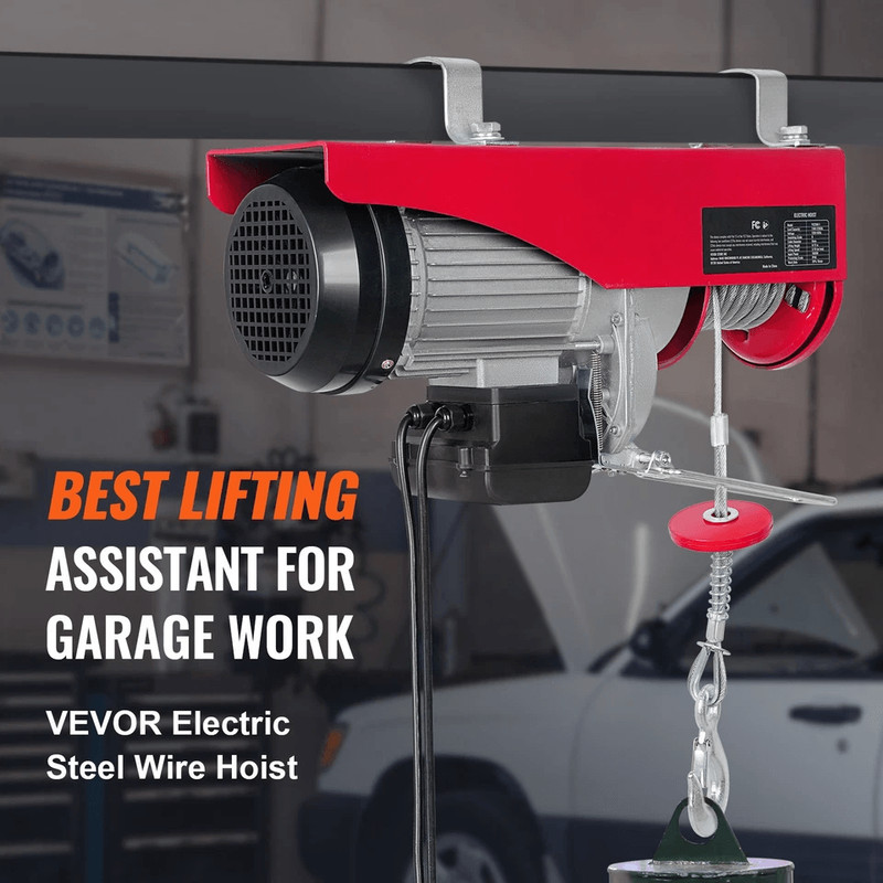 Electric Hoist Crane Winch Wired Remote Ceiling Mounted Lift 1
