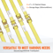 Ratchet Tie Down Straps Heavy Duty Cargo Securing Kit With E Track Hooks Storage Bag 5
