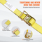Ratchet Tie Down Straps Heavy Duty Cargo Securing Kit With E Track Hooks Storage Bag 2