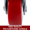 Swivel Caster Polyurethane On Steel Wheel Brake Includes Rigid Swivel Heavy Duty Casters 3