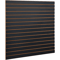 Black Slatwall Panels Garage Storage Organizer MDF Wall Panel Standard Groove 0
