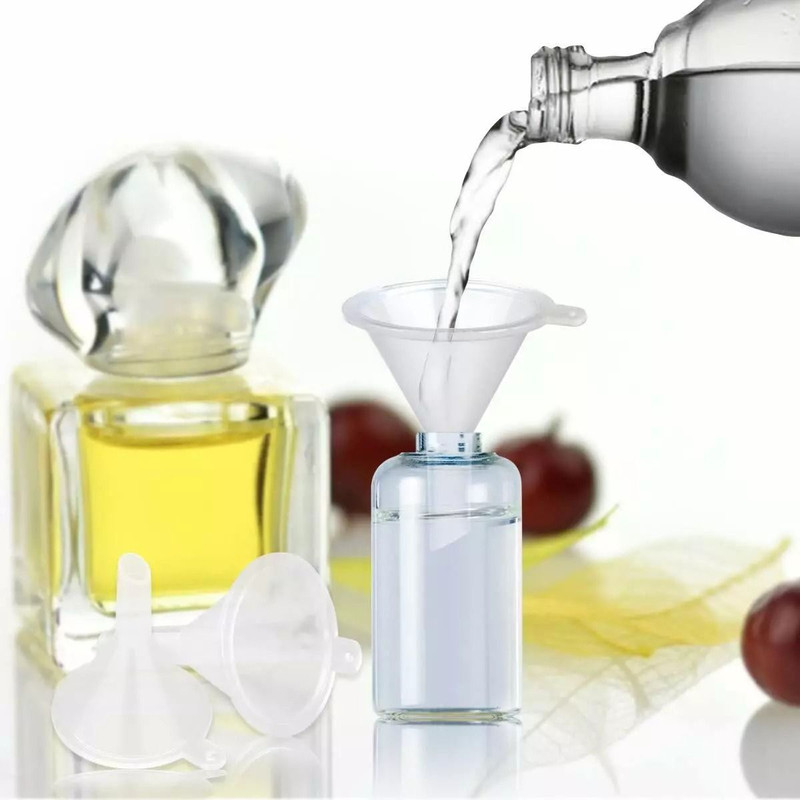 Small Plastic Funnels 10Pack Perfect For Essential Oils Perfume Refills DIY Bottle Filling 0