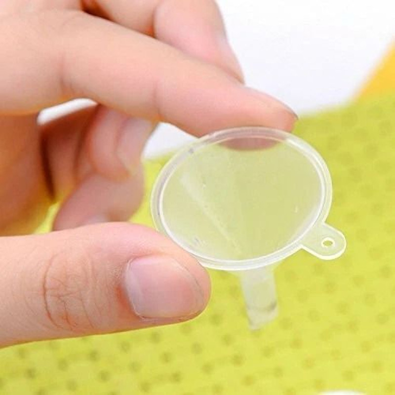 Small Plastic Funnels 10Pack Perfect For Essential Oils Perfume Refills DIY Bottle Filling 2