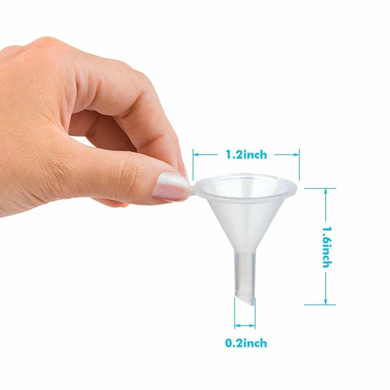Small Plastic Funnels 10Pack Perfect For Essential Oils Perfume Refills DIY Bottle Filling 7