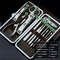 12PCS Professional Pedicure Manicure Set Nail Clippers Cuticle Cleaner Grooming Kit With Case 2