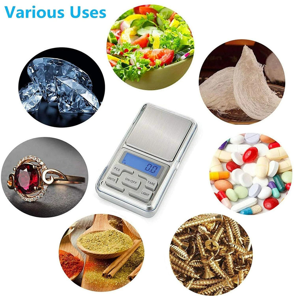 UltraPrecise 500g Pocket Scale 001g Mini Digital Balance For Jewelry Gold Small Items 4