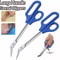 2Pack LongHandled Toenail Scissors Clippers EasyGrip Nippers For Seniors Thick Nails 2