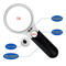 LED Light Handheld Magnifier Magnifying Lens For Reading Jewelry Loupe 1