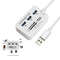 3in1 Aluminum USB 30 Hub Memory Card Reader Supports MS SD M2 TF Cards 1