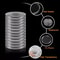 25mm Coin Capsules 100Pack Clear Round Plastic Holder For US Quarters Coin Collection Storage 3