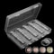25mm Coin Capsules 100Pack Clear Round Plastic Holder For US Quarters Coin Collection Storage 1