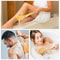 Bath Body Brush With Soft Bristles Long Bamboo Handle Back Scrubber For Shower AntiSlip Grip 1